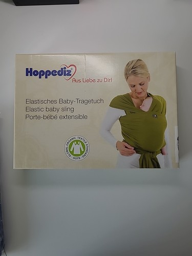 Hoppediz Elastisches Baby-Tragetuch, ca. 4,60 x 0,50 m, Farbe: Blau-Melange. - Bild 3 von 14