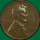1933 Lincoln Wheat Cent Extremely Fine XF Coin #41215