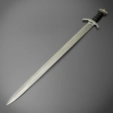 Handmade Viking Sword High Carbon Steel 1095 Medieval Battle Ready With Scabbard