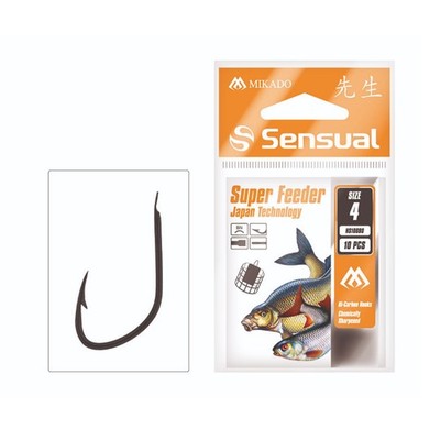 Mikado Method Feeder Brassenhaken Japan ultra sharp lose mit Plättchen