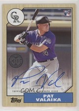 2017 Topps Update 1987 Rookies and Trades Auto Pat Valaika #87A-PV Auto uk2