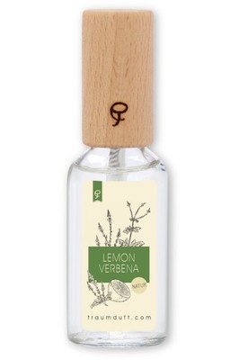 Raumduft-Zerstäuber Lemon Verbena reines Naturöl 50ml Sprüh-Dispenser Holzdeckel