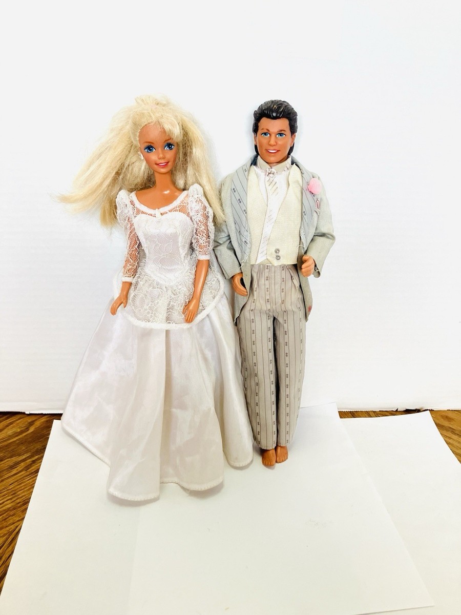 ♛Vintage◈ Barbie&Ken ♢♦OnParade!◈稀少♦♢ Barbie 1980's Wedding Party Barbie & Ken Mixed Lot Incomplete Read