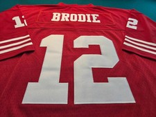 JOHN BRODIE **XL* 1960'S STYLE 49ERS THROWBACK, SEWN, NEW!
