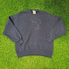 Vintage Disney Mickey-Mouse Sweatshirt Large 22x25 Crop USA