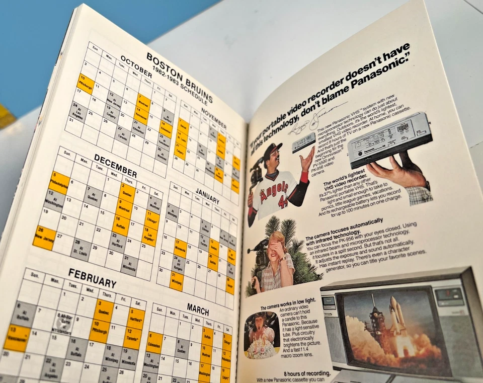 1982-83 Boston Bruins NHL Hockey Yearbook 🔥 - Image 2 of 2