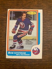 1986-87 O-Pee-Chee Set Break OPC #104 Bob Nystrom - New York Islanders