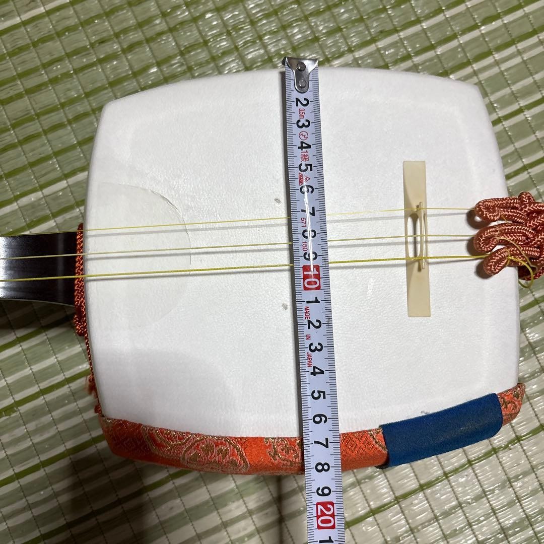 Hosozao Shamisen Japanese Traditional Musical Instrument with Case Bachi Set
