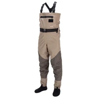 Men's Breathable Convertible Waders for Fishing & Hunting, Chest & Waist Design