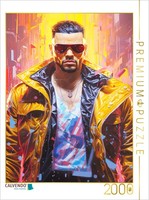 Calvendo Puzzle Glowing Cyborg | 2000 Pieces, Finished Size 35.4 × 26.4 In (90 ×