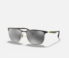 Ray-Ban RB3569 Sunglasses Black/Gold Frame Grey Gradient Lens