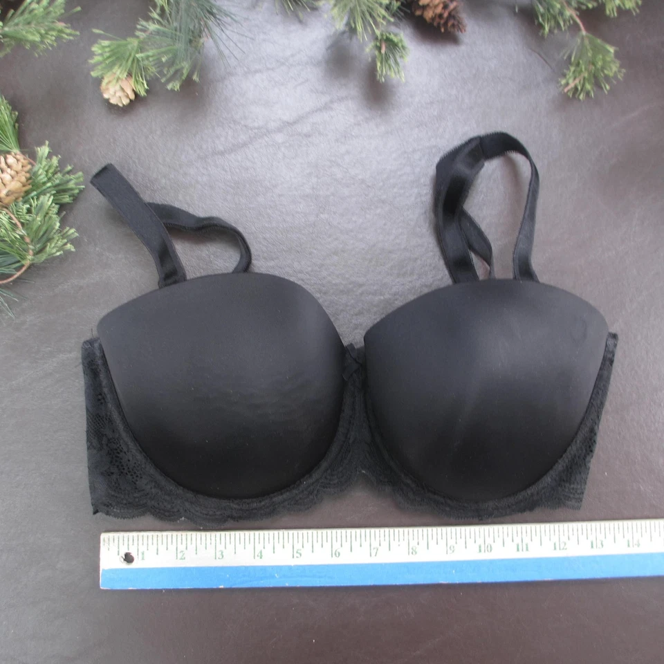 Sujetador Victoria's Secret para mujer 36DD negro Dream Angels multivía encaje push up Foto 2 de 4
