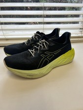 Asics Novablast 4 Men's Running Shoes Sneakers Size 10.5 Black Volt Green