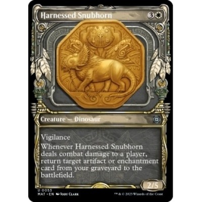 HARNESSED SNUBHORN (SHOWCASE) X4 March Of The Machine: The Aftermath MAT MTG