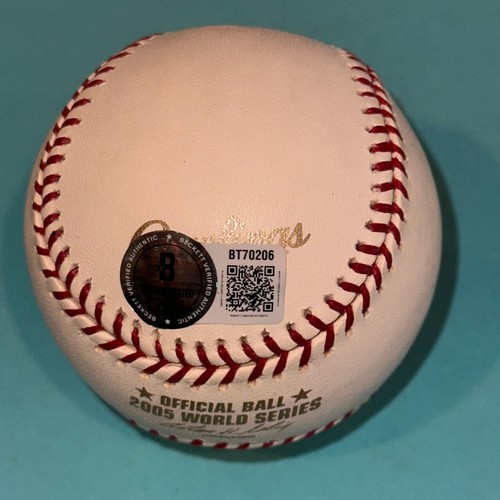 JERRY REINSDORF (Sox) Signed Official 2005 WORLD SERIES Baseball Beckett (BAS) - Picture 3 of 4