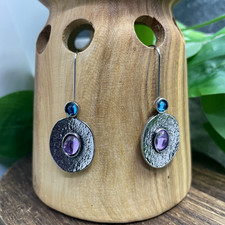 1.75  Silver-tone Bohemian Drop Dangle Earring Set New Free Ship C1903