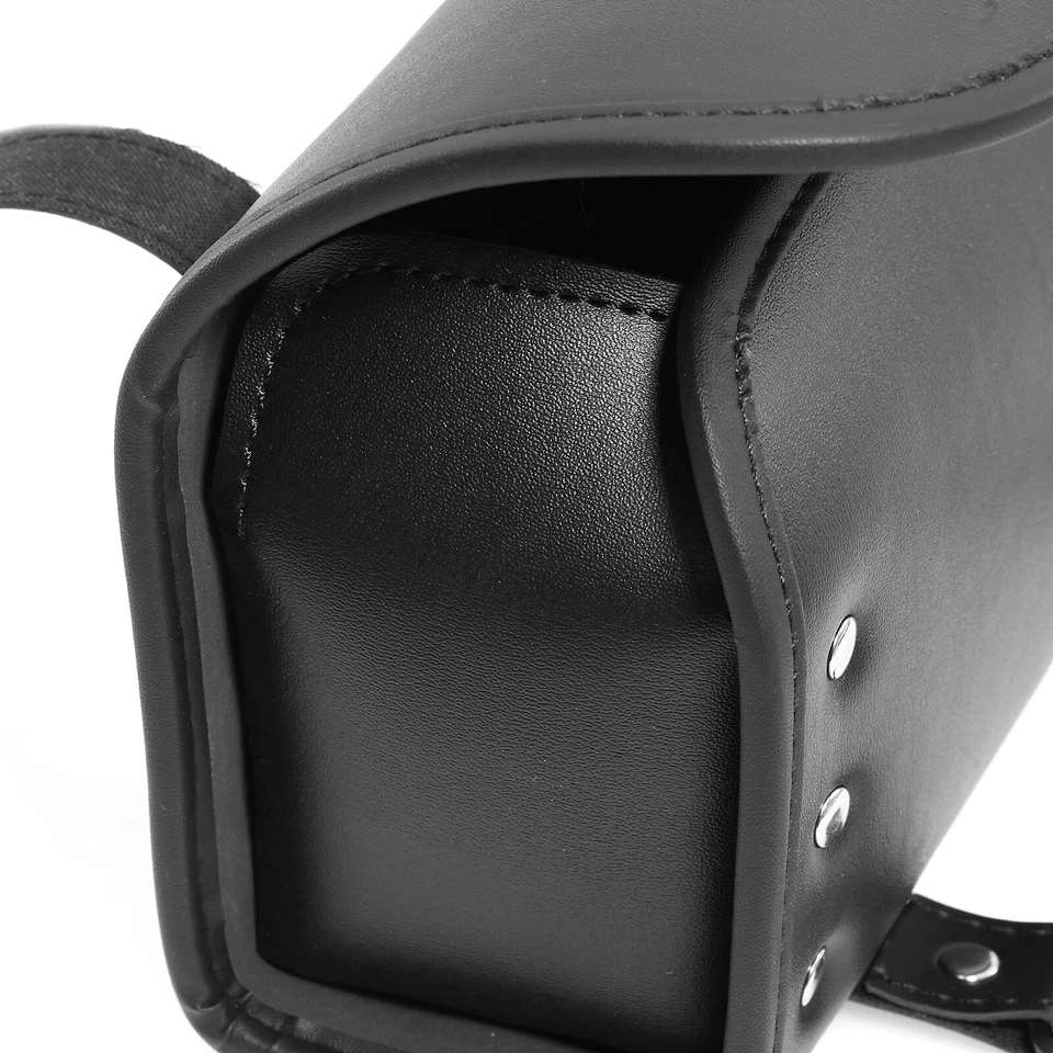 Motorcycle Fork Tool Bag Leather For Suzuki Intruder VL800 VL1500 VS1400 VS800 - Image 3 of 4