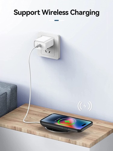 10000mAhWireless Battery Case iPhone 12/13/14 Pro Max Charging Power Bank Cover - Picture 2 of 24