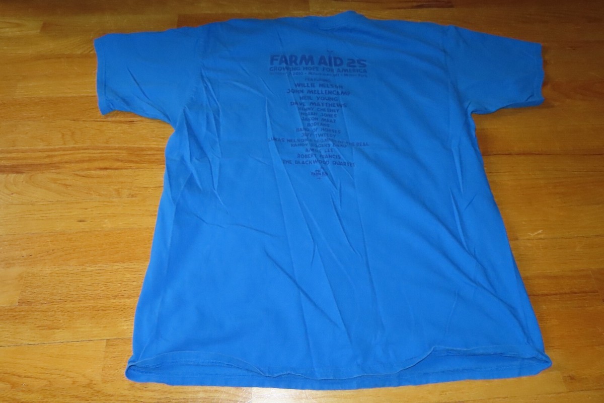 Neil Young Willie Norah 他 FARM AID 25シャツ 2020 FARM AID On Road Concert XL Shirt WILLIE NELSON NEIL