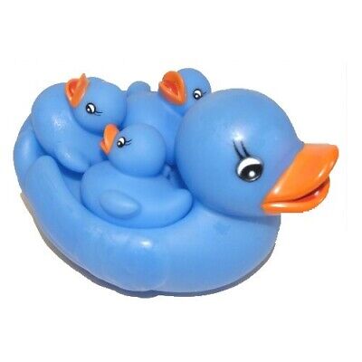 Bright Cornflower Blue Rubber Duck Family of
