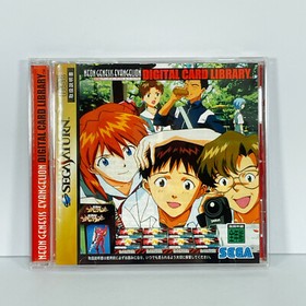 Vintage Lot of 2 Neon Genesis Evangelion 2-piece Sega Saturn Japan EVA SS
