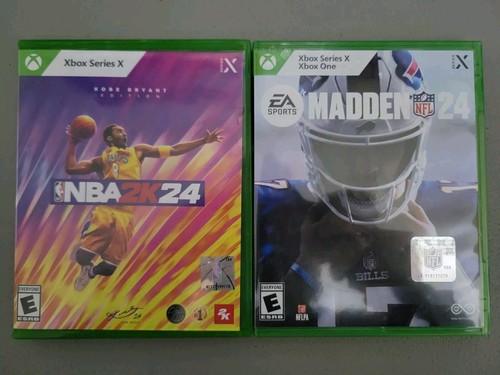 Xbox Series X NBA 2K24,MADDEN 24, GTA5, AFTERMATH, RIDERS w/Cases SCRATCHLESS - Picture 4 of 9