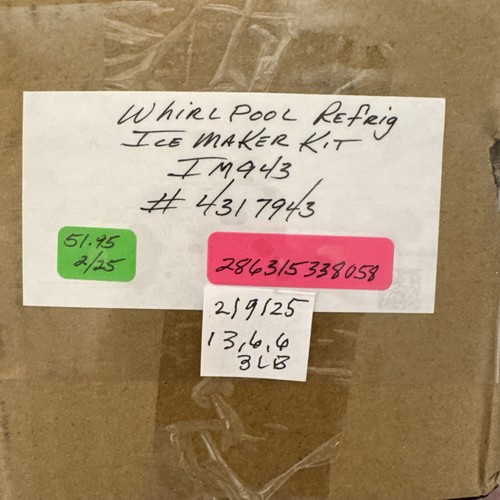 IM943 Refrigerator Icemaker Whirlpool Kenmore 4317943 Kit 106.626633 106.626636 - Picture 7 of 7