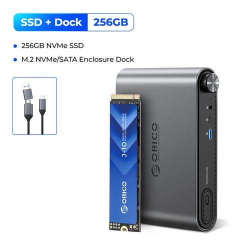 ORICO 10Gbps M.2 SSD Enclosure with 10-in-1 Laptop Docking station HDMI@4K60HZ - Bild 17 von 17