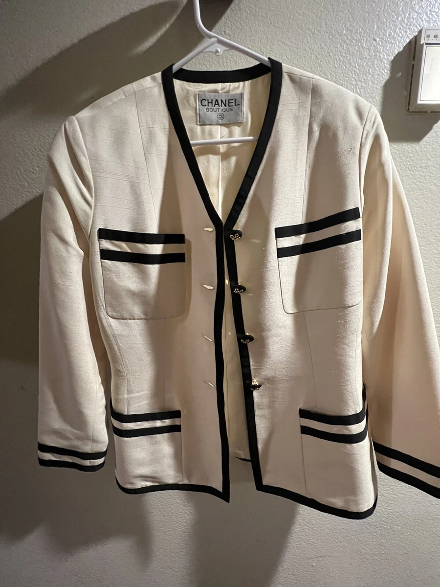 80s Chanel Print Bomber Jacket - Lucky Vintage