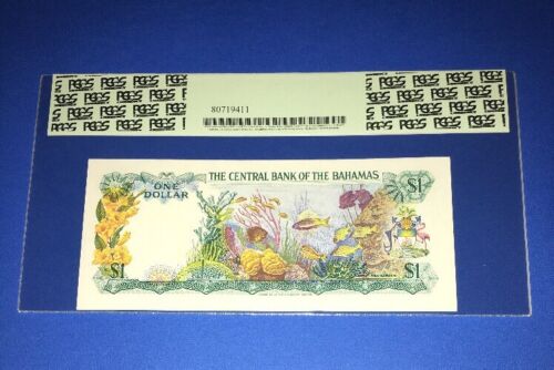 PCGS Currency Graded Bahamas-Central Bank $1 L.1974 P35b - Picture 2 of 6
