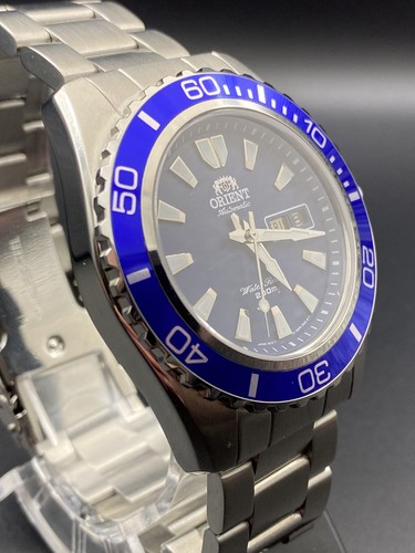 Orient Mako XL Japan Watch Automatic Diver for Men's Wrisrtwatch Blue Dial - Picture 6 of 10