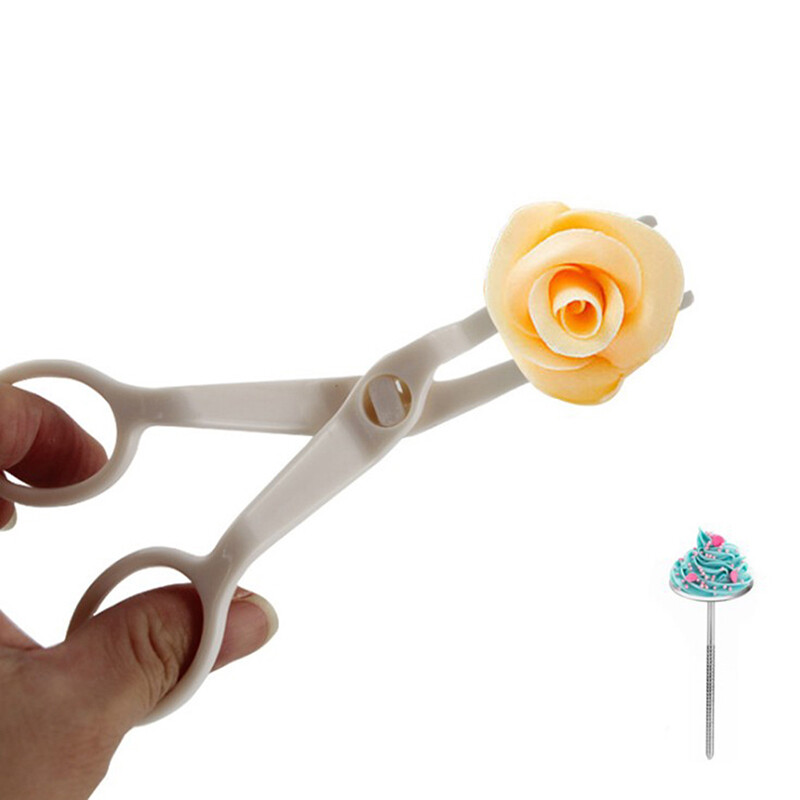 Flower Lifter Icing Fondant Cake Decorating Tool Scissor Clip Cream