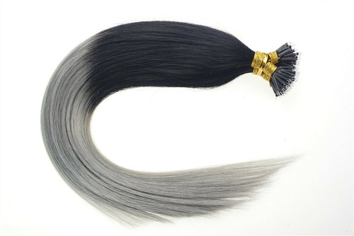 Nano Anillo Extensiones de Cabello Humano Micro Nano Cuentas Eslabón Doble Dibujo Cabello Remy 1g - Imagen 111 de 124