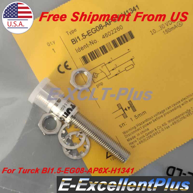 Proximity Sensor For Turck BI1.5-EG08-AP6X-H1341 BI1.5EG08AP6XH1341 10-30VDC PNP