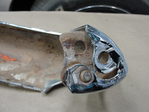 OEM 66 Chevy Bel Air LEFT DRIVER SIDE CHROME FRONT BUMPER END *SOLID* - 第 17/17 張圖片