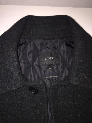 J Crew Wool Thinsulate Men's University Jacket Coat Size L