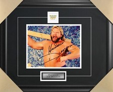 Hacksaw Jim Duggan signed autograph WWF WWE wrestling 8x10 framed