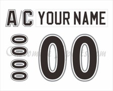 Sarnia Sting Customized Number Kit For 1994-1999 Home White Uniform