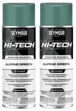 SEYMOUR Hi-Tech Engine Enamel Aerosol Spray Paint DETROIT ALPINE GREEN 2/cans