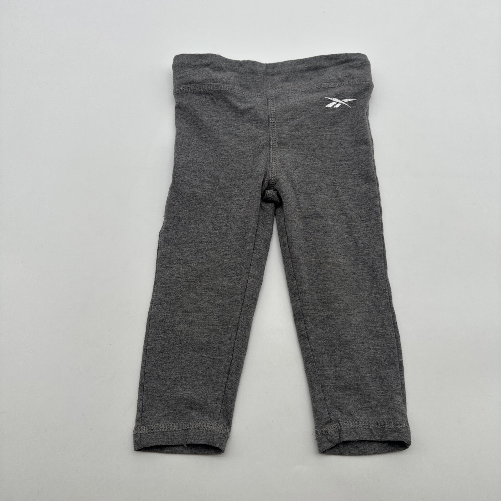 Reebok Leggings Baby Girls 10-24 M Gray Solid Logo …#20219