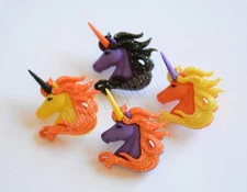 Strange Magic / Glitter Unicorn Halloween Shank Buttons / Dress It Up