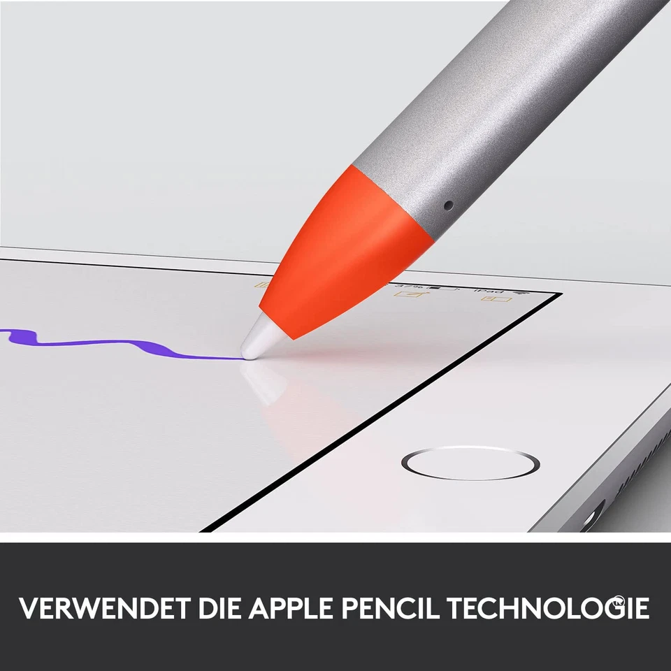 Logitech Crayon Pen alle Apple iPad's ab 2018, Eingabestift Wiederaufladbar - Bild 3 von 4
