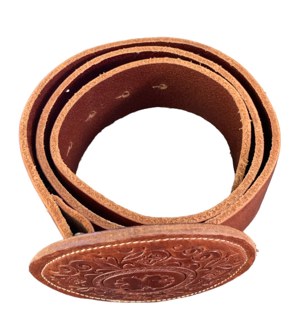 Punto Fibbia Genuine Leather Made In Italy Belt Size Medium  display picture 3