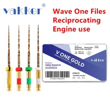 Vakker® V One Gold Reciprocating Engine Rotary Endo Heat Activated Files S M L