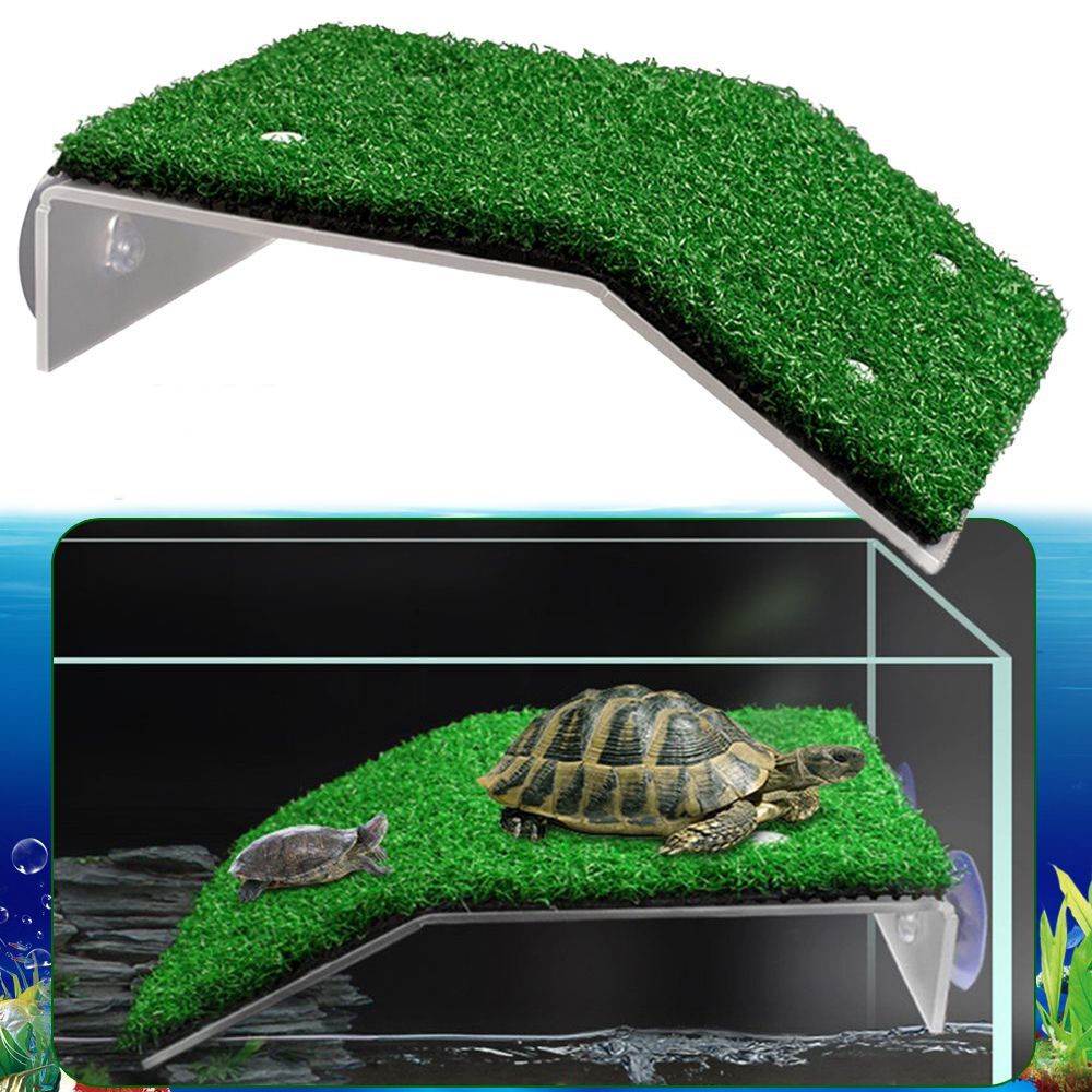 Schildpad Koesteren Platform, Schildpad Droogplatform Landing Eiland Klimmen Ladder Onderdak Huis Tunnel voor Aquarium Vis Schildpad Tank