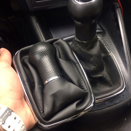 Speed Black Gear Shift Knob With Dust Cover For Volkswagen Golf 4 1999-2004 - Picture 10 of 13