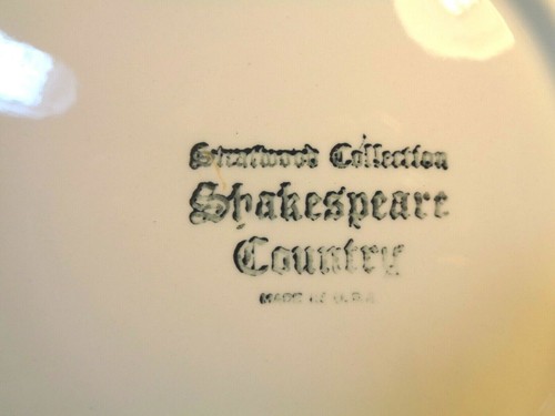 Plato de cena Homer Laughlin Shakespeare Country 10 1/4", Stratwood (usado/usado en excelente estado) - Imagen 8 de 9