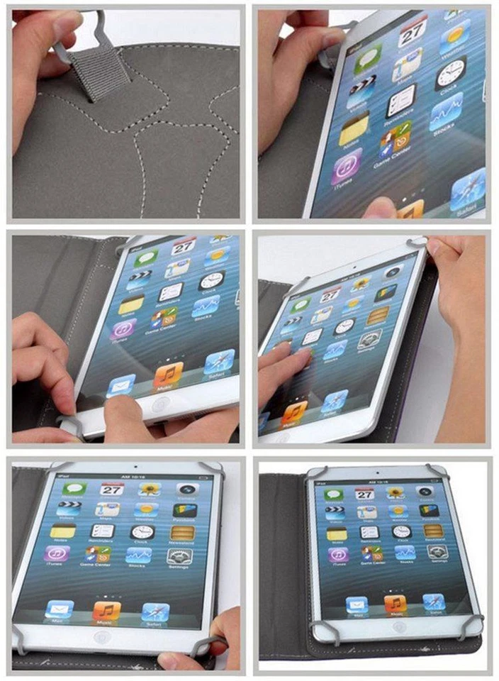 Universal PU Leather Stand Box Case Cover For Android Asus Tablet 10" 10.1" inch - Image 4 of 4