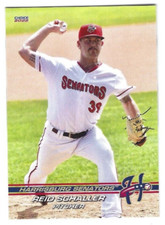 2022 Harrisburg Senators (Double-A Washington Nationals) Reid Schaller