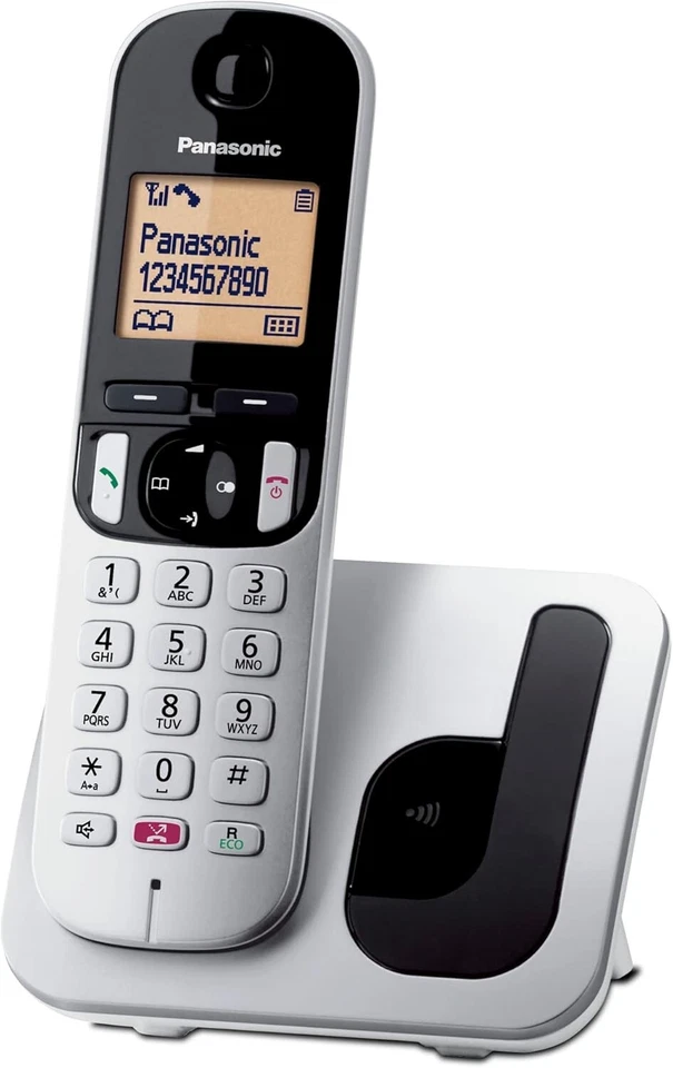 Panasonic KX-TGC250 Telefono Cordless Digitale per Anziani - Colore Silver - Immagine 2 di 4